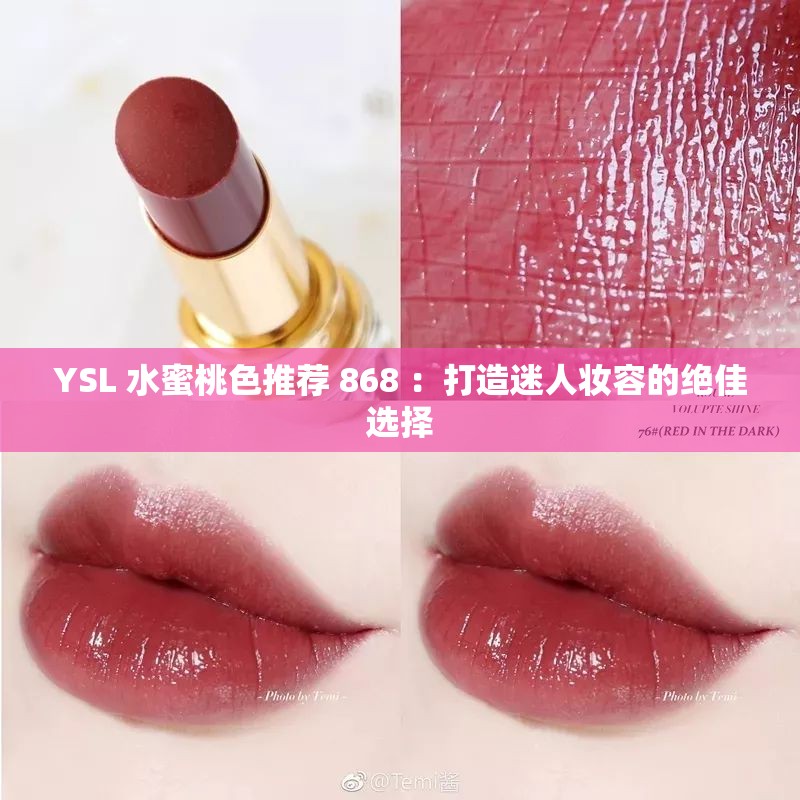 YSL 水蜜桃色推荐 868 ：打造迷人妆容的绝佳选择