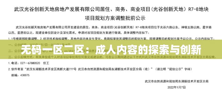 无码一区二区：成人内容的探索与创新