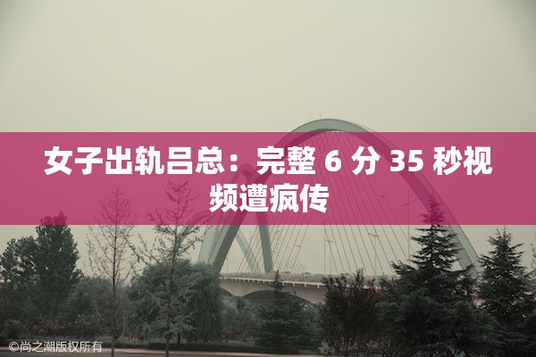 女子出轨吕总：完整 6 分 35 秒视频遭疯传