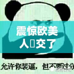 震惊欧美人獸交了配 XXOO，这是人性的扭曲还是道德的沦丧？