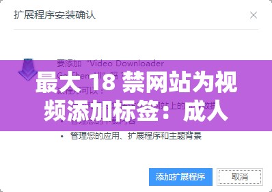 最大 18 禁网站为视频添加标签：成人内容需谨慎浏览
