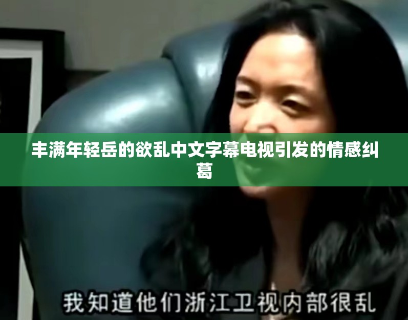 丰满年轻岳的欲乱中文字幕电视引发的情感纠葛