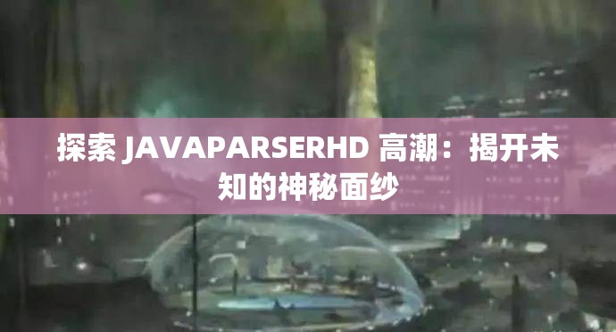 探索 JAVAPARSERHD 高潮：揭开未知的神秘面纱