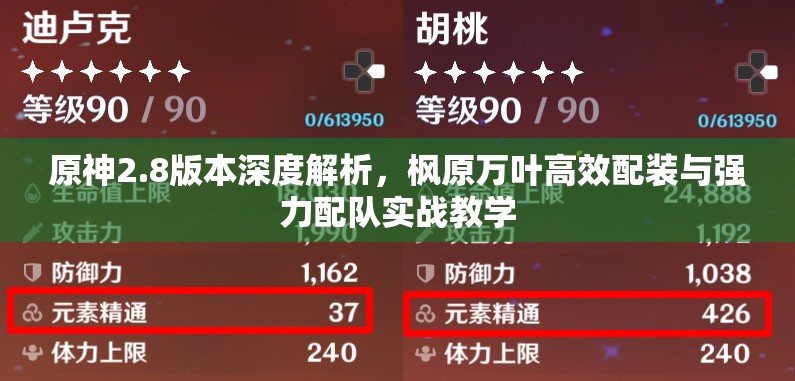 原神2.8版本深度解析，枫原万叶高效配装与强力配队实战教学