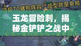 玉龙冒险刺，揭秘金铲铲之战中鲜为人知的隐秘利刃