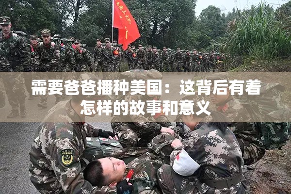 需要爸爸播种美国：这背后有着怎样的故事和意义