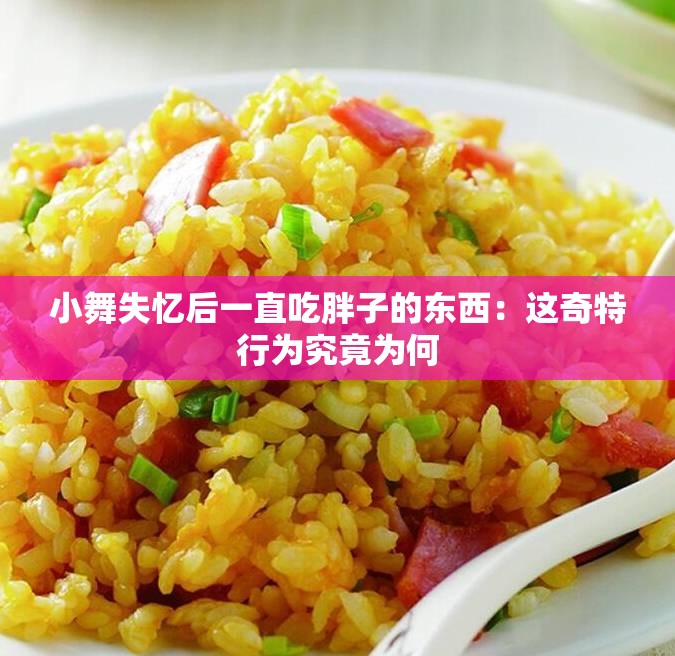小舞失忆后一直吃胖子的东西：这奇特行为究竟为何