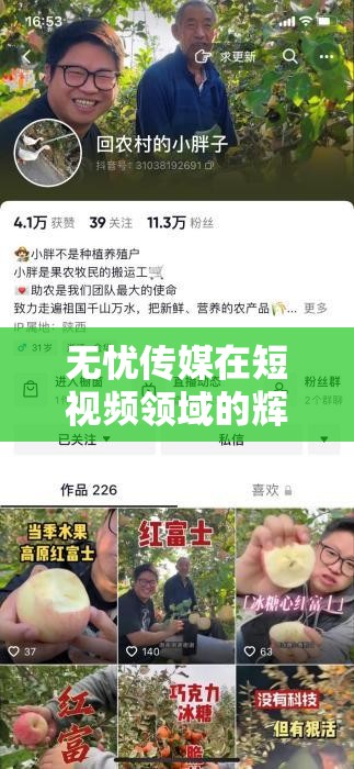 无忧传媒在短视频领域的辉煌成果：创新引领行业发展新方向