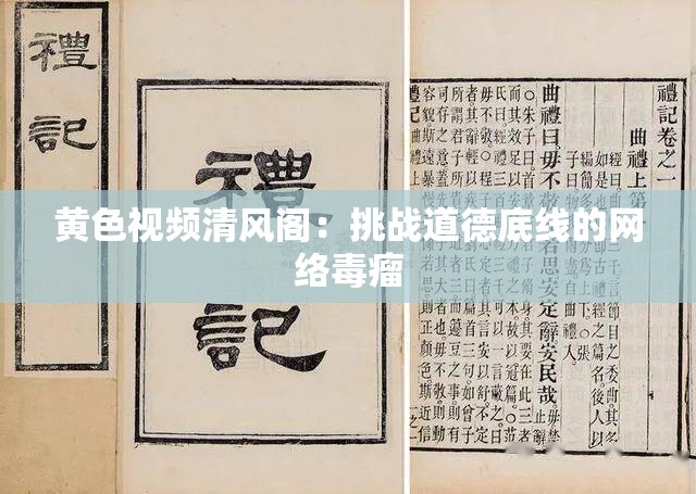 黄色视频清风阁：挑战道德底线的网络毒瘤