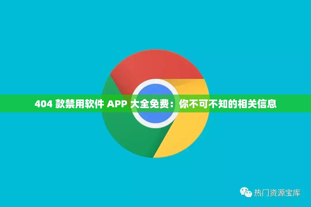 404 款禁用软件 APP 大全免费：你不可不知的相关信息