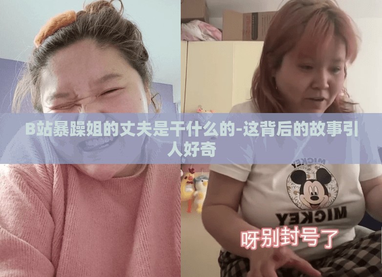 B站暴躁姐的丈夫是干什么的-这背后的故事引人好奇