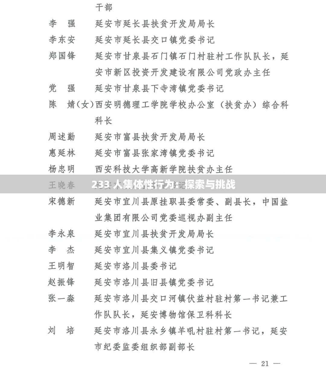 233 人集体性行为：探索与挑战