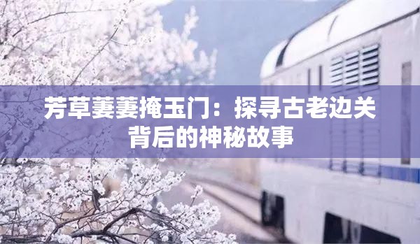 芳草萋萋掩玉门：探寻古老边关背后的神秘故事