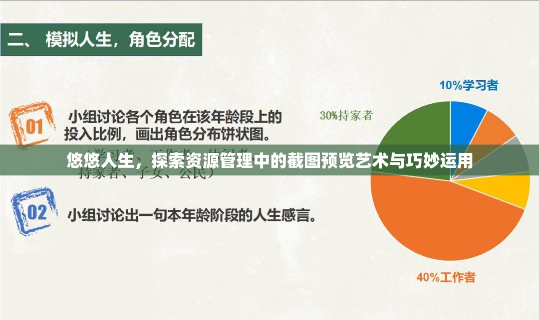 悠悠人生，探索资源管理中的截图预览艺术与巧妙运用
