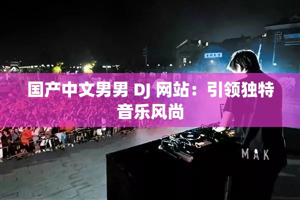国产中文男男 DJ 网站：引领独特音乐风尚