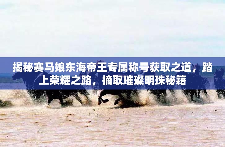 揭秘赛马娘东海帝王专属称号获取之道，踏上荣耀之路，摘取璀璨明珠秘籍