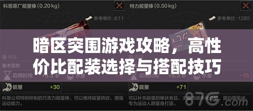 暗区突围游戏攻略，高性价比配装选择与搭配技巧全面大揭秘