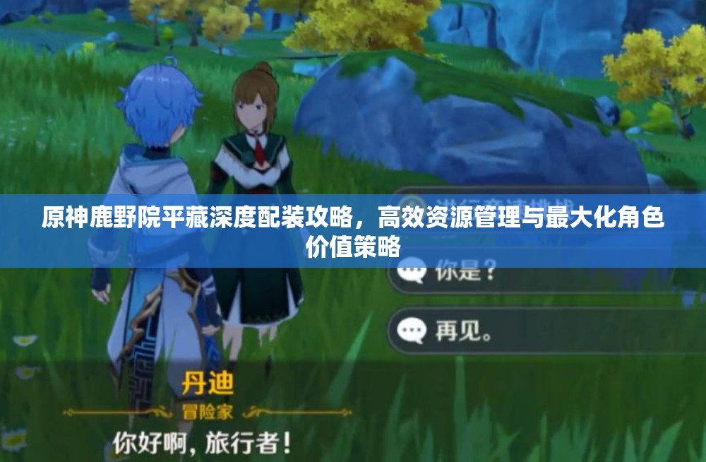 原神鹿野院平藏深度配装攻略，高效资源管理与最大化角色价值策略