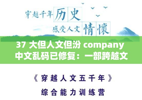 37 大但人文但汾 company 中文乱码已修复：一部跨越文化的情感之旅
