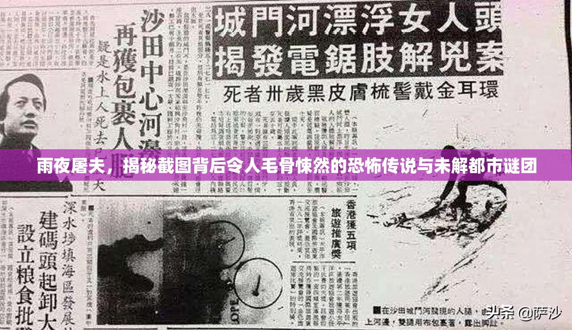 雨夜屠夫，揭秘截图背后令人毛骨悚然的恐怖传说与未解都市谜团