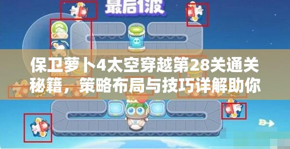 保卫萝卜4太空穿越第28关通关秘籍，策略布局与技巧详解助你轻松过关