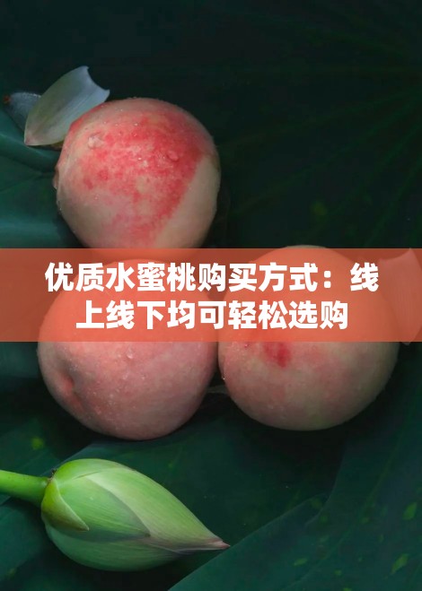 优质水蜜桃购买方式：线上线下均可轻松选购