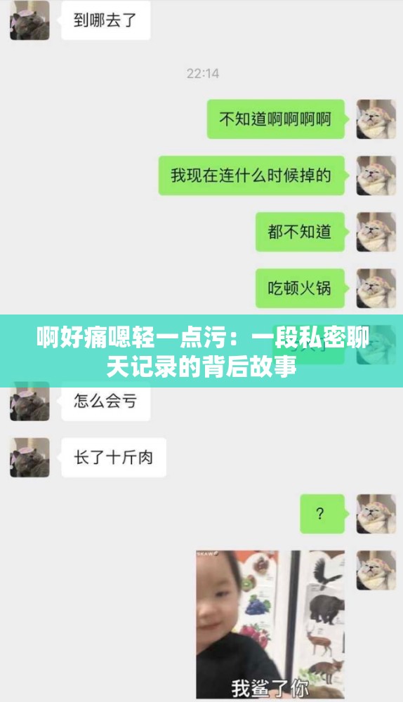 啊好痛嗯轻一点污：一段私密聊天记录的背后故事
