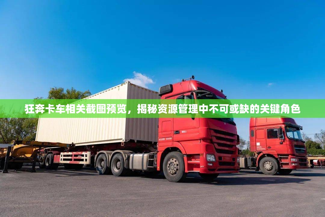 狂奔卡车相关截图预览，揭秘资源管理中不可或缺的关键角色