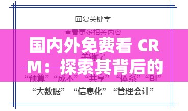 国内外免费看 CRM：探索其背后的意义与价值以及应用场景