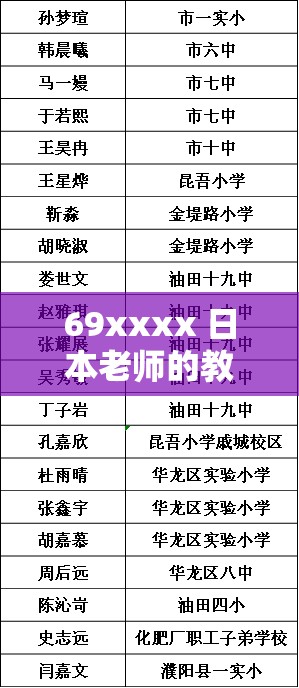 69xxxx 日本老师的教学风格与独特魅力分析