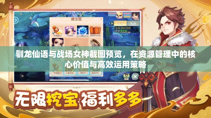 驯龙仙语与战场女神截图预览，在资源管理中的核心价值与高效运用策略