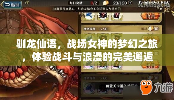 驯龙仙语，战场女神的梦幻之旅，体验战斗与浪漫的完美邂逅
