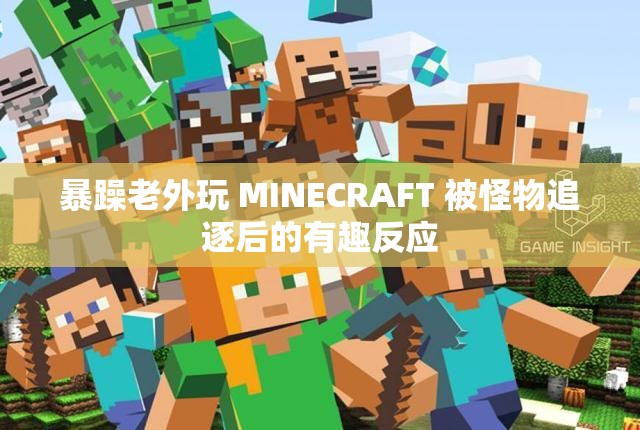 暴躁老外玩 MINECRAFT 被怪物追逐后的有趣反应