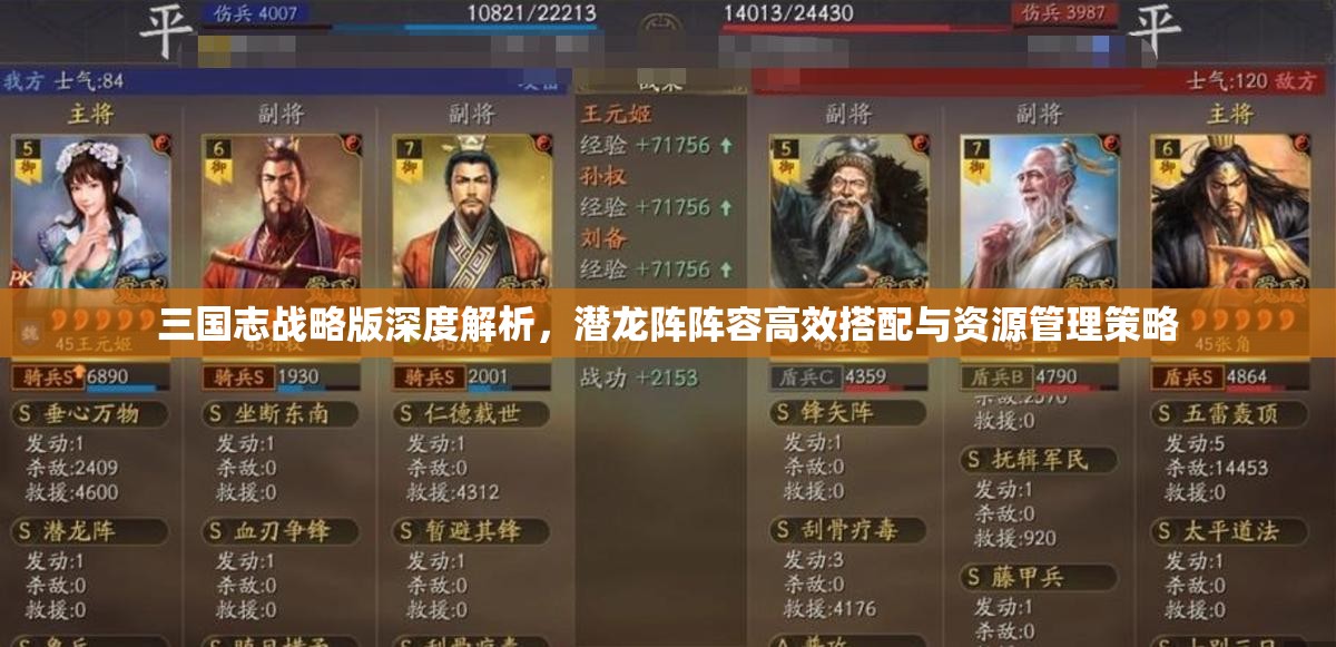 三国志战略版深度解析，潜龙阵阵容高效搭配与资源管理策略