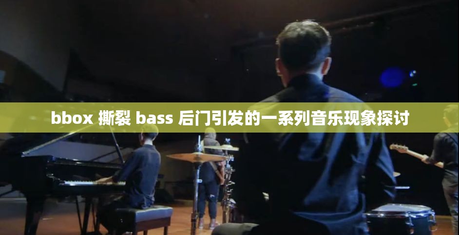 bbox 撕裂 bass 后门引发的一系列音乐现象探讨