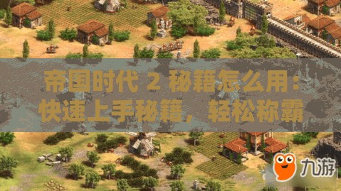 帝国时代 2 秘籍怎么用：快速上手秘籍，轻松称霸游戏