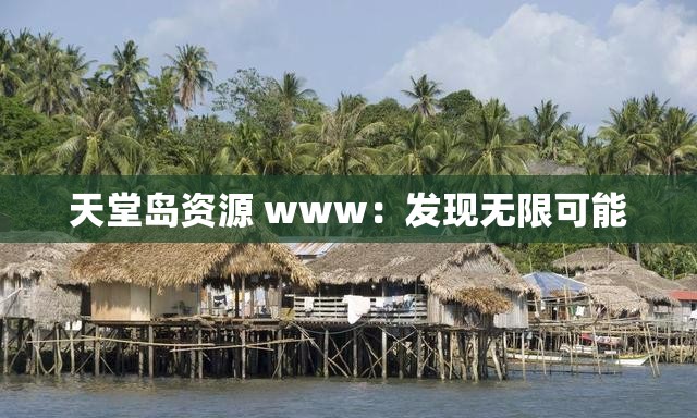 天堂岛资源 www：发现无限可能