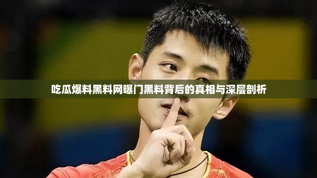 吃瓜爆料黑料网曝门黑料背后的真相与深层剖析