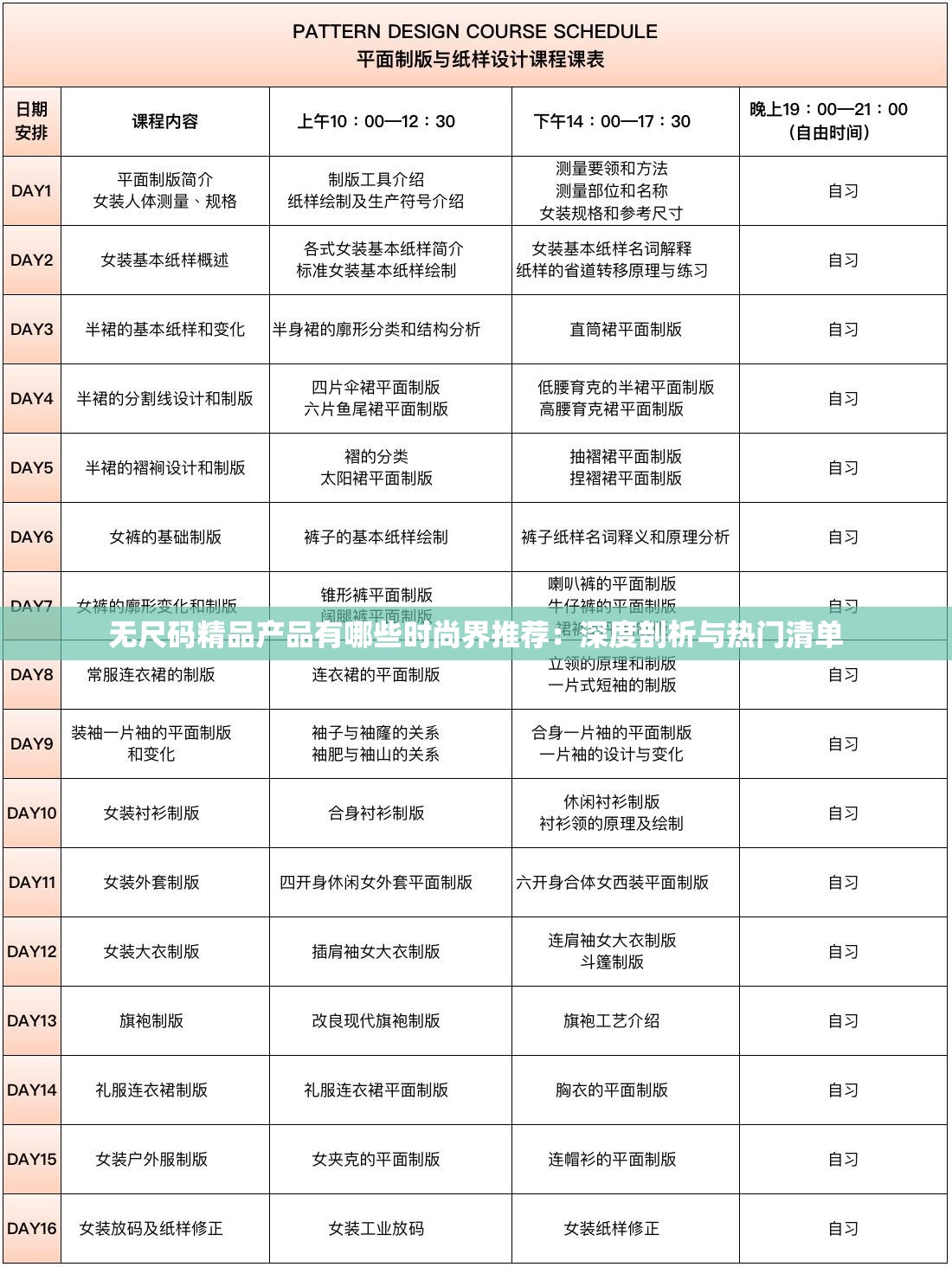 无尺码精品产品有哪些时尚界推荐：深度剖析与热门清单