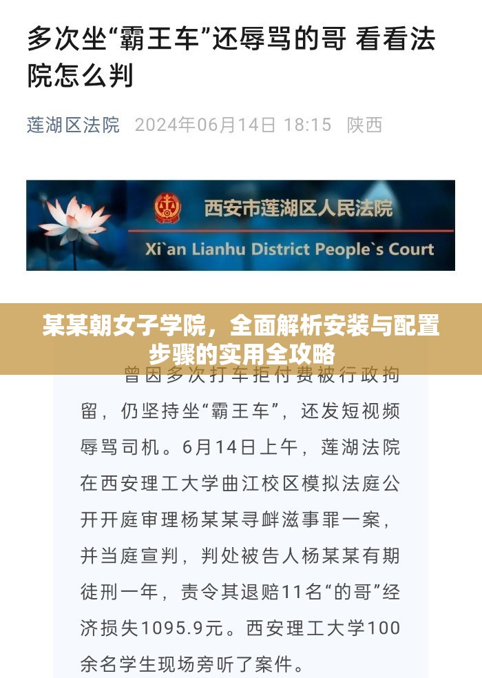 某某朝女子学院，全面解析安装与配置步骤的实用全攻略