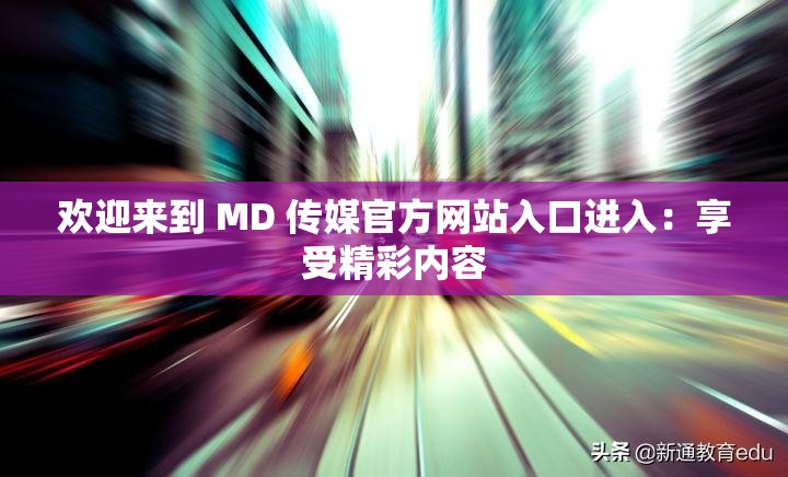 欢迎来到 MD 传媒官方网站入口进入：享受精彩内容