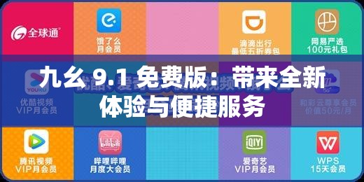 九幺 9.1 免费版：带来全新体验与便捷服务