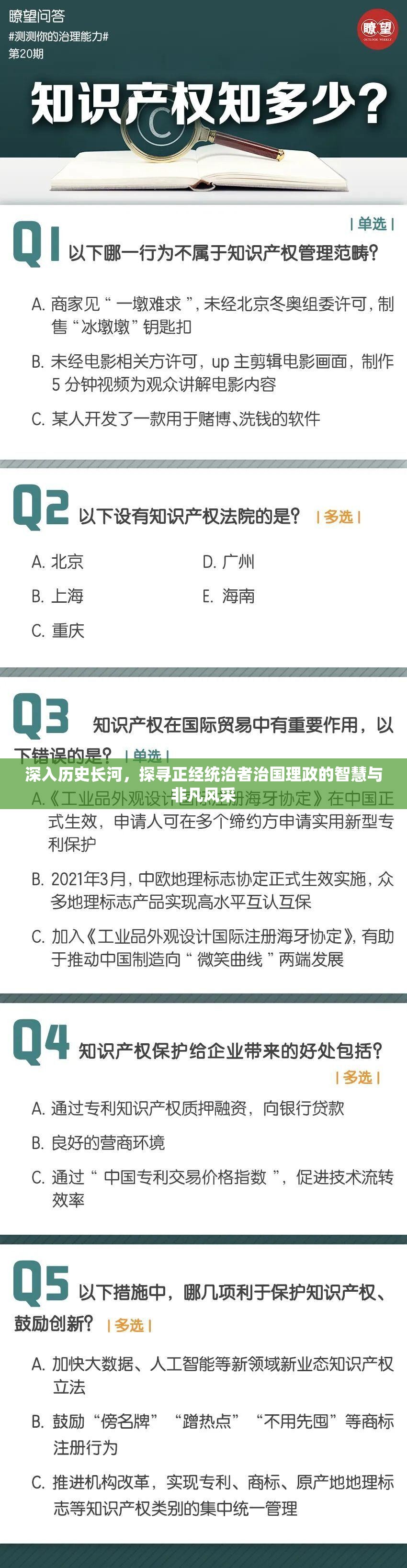深入历史长河，探寻正经统治者治国理政的智慧与非凡风采