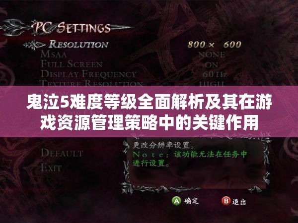 鬼泣5难度等级全面解析及其在游戏资源管理策略中的关键作用
