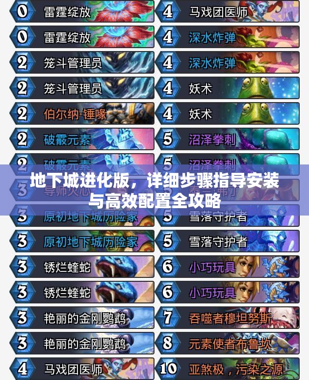 地下城进化版，详细步骤指导安装与高效配置全攻略