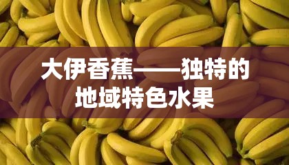 大伊香蕉——独特的地域特色水果