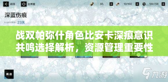 战双帕弥什角色比安卡深痕意识共鸣选择解析，资源管理重要性及优化策略探讨