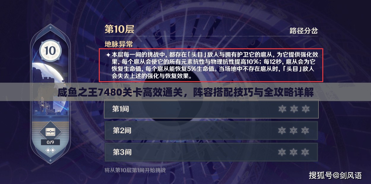 咸鱼之王7480关卡高效通关，阵容搭配技巧与全攻略详解