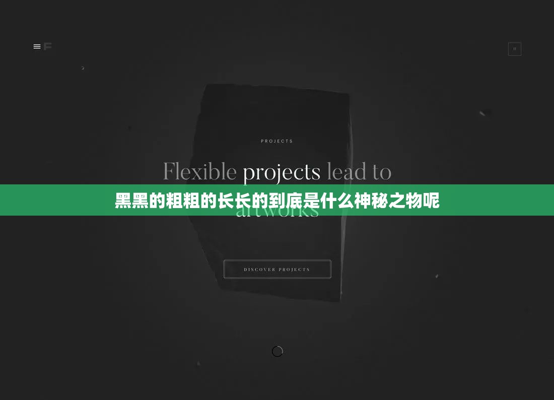 黑黑的粗粗的长长的到底是什么神秘之物呢