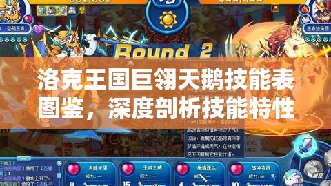 洛克王国巨翎天鹅技能表图鉴，深度剖析技能特性与高效实战应用策略